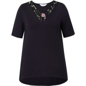 MIAMODA Shirt  groen / rosa / zwart