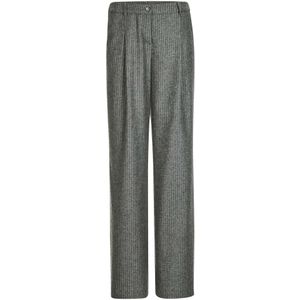 MADELEINE Bandplooibroek  grijs gemêleerd / wolwit