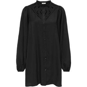 JDY - Korte Jurk - Zwart - Loose Fit - Lange Mouwen