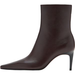 MANGO Enkellaarsjes 'Katerina'  chocoladebruin