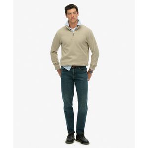 Superdry - Rib Half Rits - Trui - Biologisch Katoen