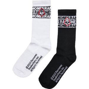 Merchcode Sokken  knalrood / zwart / wit