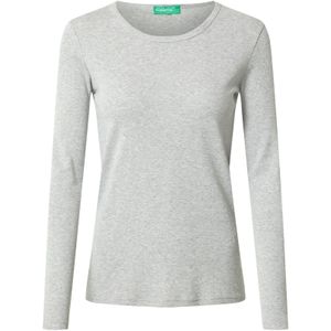 UNITED COLORS OF BENETTON Shirt  lichtgrijs / grijs gemêleerd