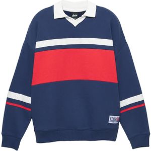 Pull&Bear Sweatshirt 'STWD'  navy / rood / wit