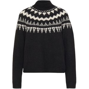 Vero Moda Tall Trui  chocoladebruin / wit