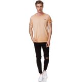 Rusty Neal - Olie Afgeveegde T-shirt - Normale Pasvorm - 100% Katoen