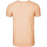 Rusty Neal - Olie Afgeveegde T-shirt - Normale Pasvorm - 100% Katoen