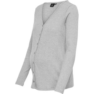 Only Maternity Gebreid vest 'OLMKIR'  lichtgrijs