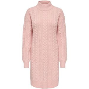 Onlida - Korte Jurk - Gebreide Jurk - Hoge Hals - Lange Mouwen - Regular Fit