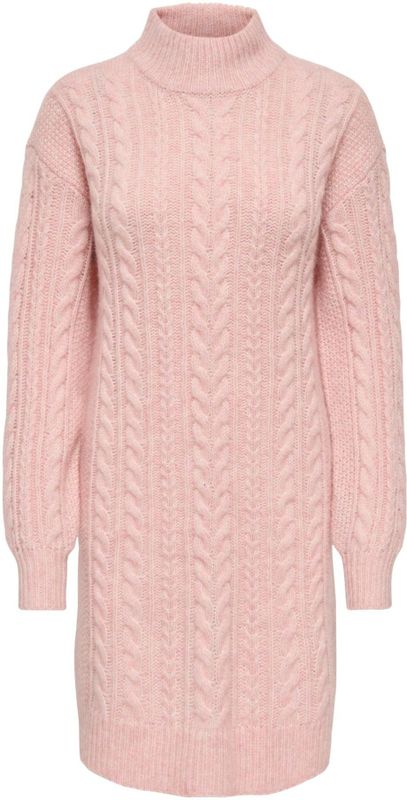 Onlida - Korte Jurk - Gebreide Jurk - Hoge Hals - Lange Mouwen - Regular Fit