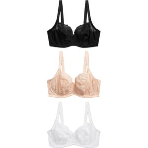 Next BH  beige / zwart / wit