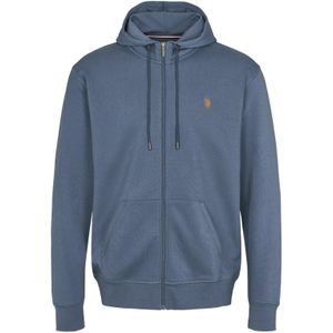 U.S. POLO ASSN. Sweatvest 'Otto'  indigo / oranje