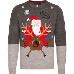 BLEND Trui 'Rudolph'  gemengde kleuren