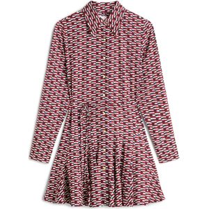 TOMMY HILFIGER Blousejurk  blauw / rood / wit