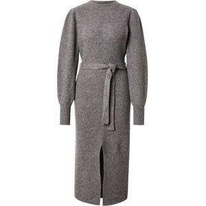 VILA Gebreide jurk  donkergrijs