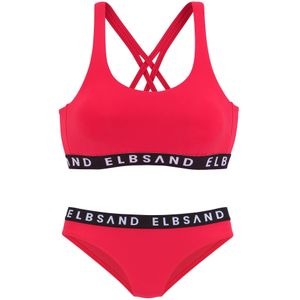 Unikleur Bralette Bikini - Rood - Zonder Sluiting - Verwijderbare Softcups
