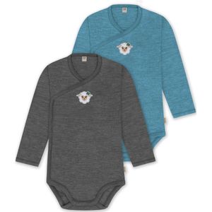 normani Rompertje/body 'Kaitaia'  beige / blauw / donkergrijs / smaragd / wit