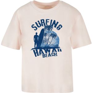 F4NT4STIC Shirt 'Hawaii Surf Beach Summer'  navy / rosé