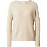 Rich & Royal - Gebreide Trui - Lichtbruin - Normale Pasvorm - Lange Mouw