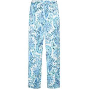 IZIA Broek  blauw / lichtgroen / wit