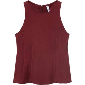 MANGO Blouse  donkerrood
