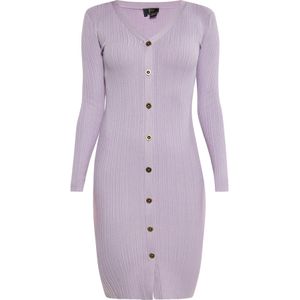 faina Gebreide jurk  lavendel
