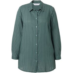 Studio Untold Blouse  petrol / wit