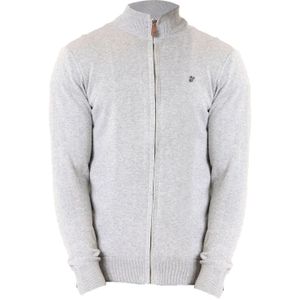 Williot Gebreid vest  marine / lichtgrijs / donkerrood / wit