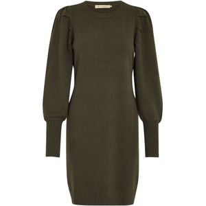 Peppercorn Gebreide jurk 'Robe Anissa'  olijfgroen