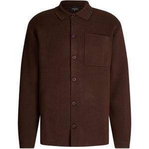 STRELLSON Gebreid vest 'Aiden'  donkerbruin