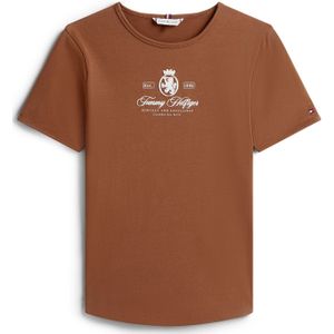 TOMMY HILFIGER Shirt  bruin / wit