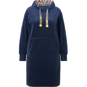 LAURASØN Jurk  beige / navy / donkerblauw / geel