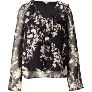 OBJECT Blouse 'OBJPEARL'  crème / zwart / offwhite