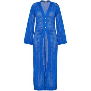 ebeeza Oversized vest  kobaltblauw