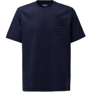 Salsa Jeans - 21010256 - T-shirt - Blauw - Regular Fit