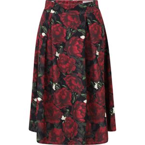 Guido Maria Kretschmer Women Rok 'Paulina'  donkergroen / donkerrood / zwart / wit