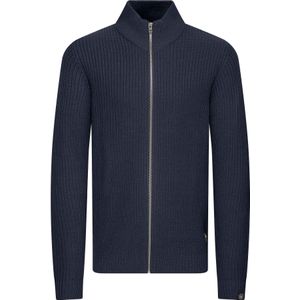 !Solid Gebreid vest 'Arno'  navy