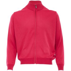 Sidona Gebreid vest  lichtrood