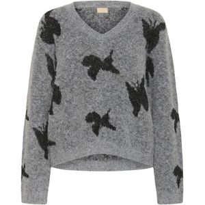 CULTURE Trui  grijs gemêleerd / zwart