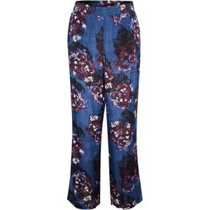Kaffe Broek 'Jilli'  marine / nachtblauw / bordeaux