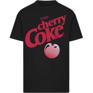 F4NT4STIC Shirt 'Coca Cola Enjoy Cherry Coke'  rood / zwart