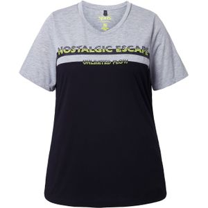 Ulla Popken Shirt  grijs / zwart