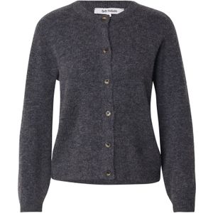Soft Rebels Gebreid vest 'Allison'  donkergrijs