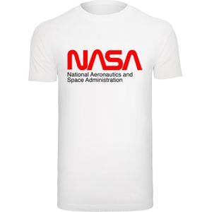 F4NT4STIC Shirt 'NASA Aeronautics And Space'  rood / zwart / wit