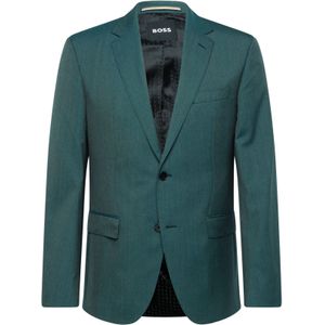 BOSS Business-colbert 'Jeckson'  donkergroen