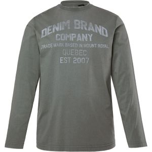 Men Plus Shirt  grafiet / lichtgrijs