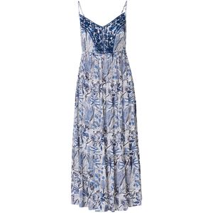 KOROSHI Zomerjurk  blauw / zwart / wit