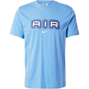 Nike Sportswear Shirt 'AIR'  lichtblauw / wit