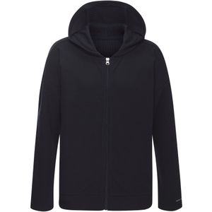 Donkerblauw Sweatvest - Capuchon - Hoogwaardige Ribstof - Ritssluiting