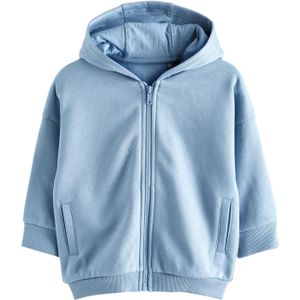 Next - Sweatvest - Lichtblauw - Met Capuchon - Ritssluiting